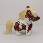 Figurka Brązowy Koń Konik Miniaturka - Bok