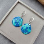 Oceaniczna Laguna – kolczyki z glinki polimerowej - 2