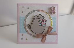 Kartka na urodziny kotek Pusheen