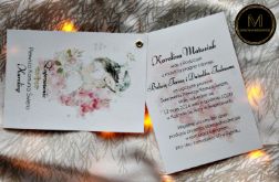 Delikatne zaproszenie komunijne - Dziewczynka