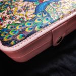 ręcznie malowana szkatułka organizer PAWIE - dla mamy na dzień matki