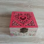 Pudełko z ażurowym wiekiem - Ażurowe pudełko zdobione HANDMADE