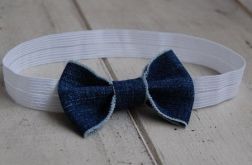 Opaska niemowlęca - Mała, dżinsowa