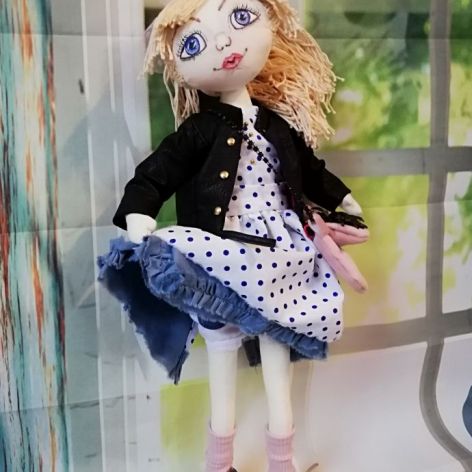 Cotton doll, miękka lalka, bawełniana lala