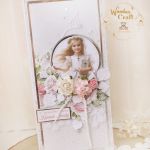 Kartka komunijna pamiątka "PinkRoses2"GOTOWA - 