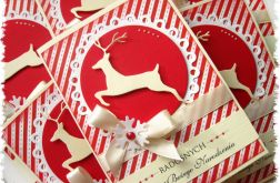 Kartka świąteczna z reniferem