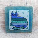 Obrazek na drewnie - Striped Cat - obrazek na drewnie 3