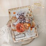 Kobieca kartka urodzinowa "Autumn 3" GOTOWA - 