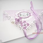 Kopertówka ślubna fioletowa - 