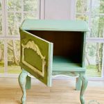 Ręcznie malowana szafka, oryginalny uchwyt, motyl, romantyczna - 