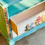 Ręcznie malowana szafka z kwiatami, pojedynczy egzemplarz, wysyłka - 