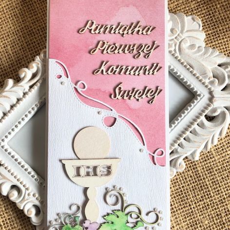 200,Kartka na komunię dla dziewczynki