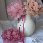 Świeca kwiat piwoni  - 