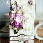 Wielowarstwowa kartka dla Babci 3D z kwiatami - Elegancka kartka z własnoręcznie wpisanymi życzeniami będzie idealnym upominkiem z okazji Dnia Babci.