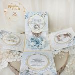 Exploding box komunijny "Hydrangea" GOTOWY - 