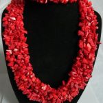 Czerwony koral, imponujący zestaw biżuterii - 