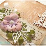 Kartka imieniny urodziny Spełnienia marzeń - serdeczne życzenia, z kwiatem, romantyczna, dla kobiety
