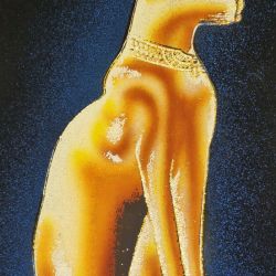 Obraz, 35x50cm, Egipski Kot, Płótno Faraońskie, Egipt, 100% oryginalny 09