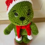 Grinch  szydełkowa zabawka. - 