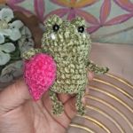 2 żabka walentynka amigurumi - Amigurumi