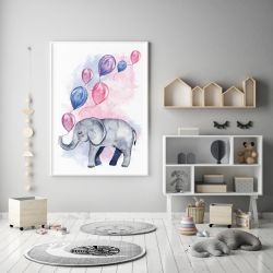 Plakat słonik 50X70 B2