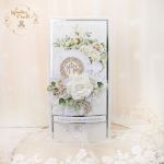 Kartka komunijna pamiątka "WhiteRoses4"GOTOWA - 