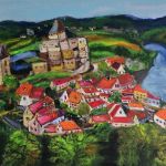 Francja Perigord Noir, płótno, 40x50x2 cm - 
