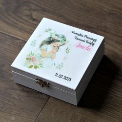Pudełko na łańcuszek - prezent na komunię 3