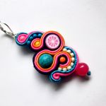 Grape Juicy kolczyki sutaszowe - 