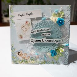 Kartka dla Ojca Chrzestnego Chrzest Chrzciny