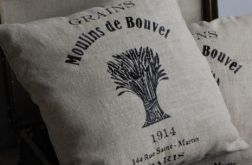 Moulins de Bouvet - poduszki w stylu vintage - haftowane