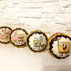 Zestaw bombek choinkowych dla dzieci SPONGEBOB