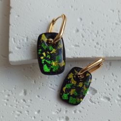 "Carnaval" no.2 - kolczyki z gliny polimerowej.