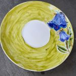 Ręcznie malowana porcelanowa filiżanka Niebieskie kwiaty  - 