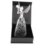 Anioł z trąbką ażurowy szklany stojący (24 cm) - Anioł z trąbką ażurowy szklany stojący (24 cm)