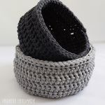 Szarości - komplet koszyków - 