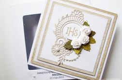 Kartka Pamiątka I Komunii z Hostią #15