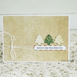 Kartka świąteczna z choinkami, 369