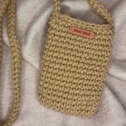 Mała torebka na ramię, etui na telefon,listonoszka whisky. 