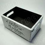 Kuferek/skrzynka 30x20cm bez wieczka z uchwytami - pudełko