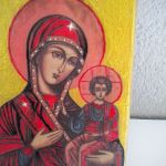 Matka Boża Nieustającej pomocy- ikona - zbliżenie  boczne