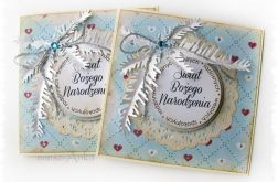 Kartka świąteczna z gałązkami