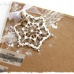 eko Kartka świąteczna z dzwoneczkiem i ze śnieżynką - 