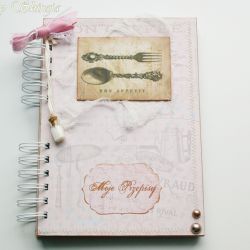 Przepiśnik- kuchnia w stylu schabby chic