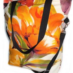 Torebka damska torba shopper wzór pomarańcz