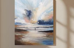 Na plaży -braz akrylowy 60/50 cm