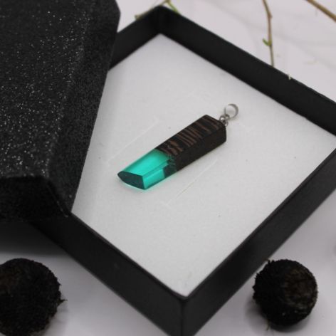 Ocean Mint, drewno i żywica epoksydowa