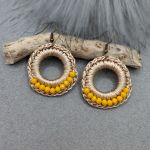 „SELENA” kolczyki szydełkowe - „SELENA” kolczyki szydełkowe