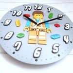 Zegar ścienny dla chłopca z klockami lego - zegar ścienny dla chłopca