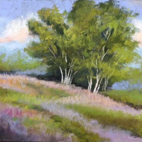 Drzewa 6-praca pastelami 